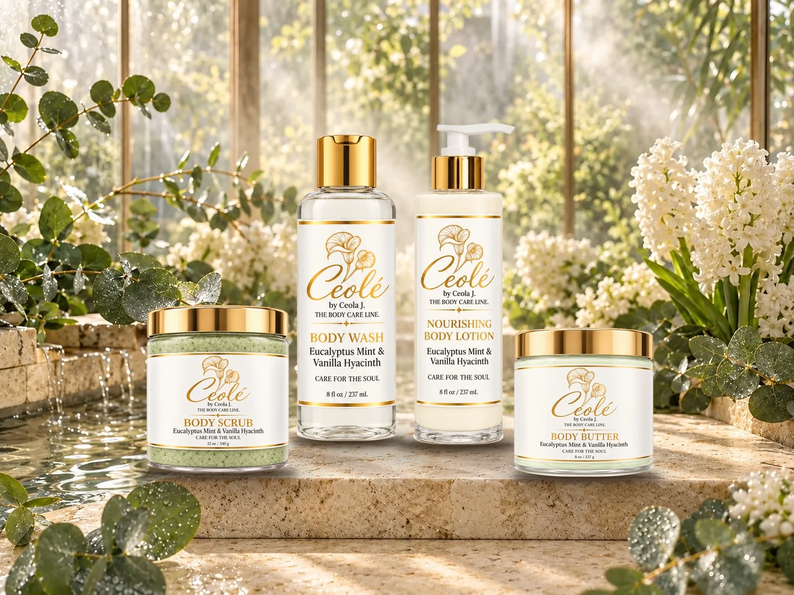 Ceolé Eucalyptus Mint & Vanilla Hyacinth collection